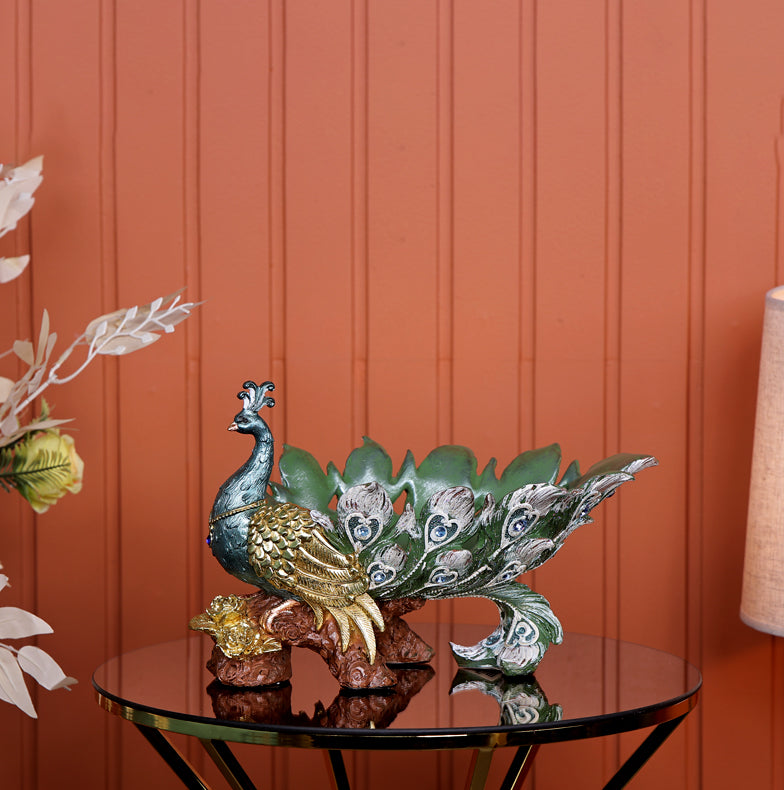 A Celebration of Color – The Magnificent Peacock Sculpture