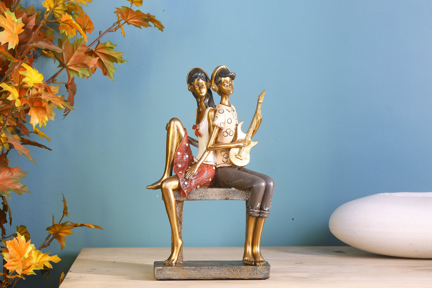 Melodic Romance – Couple Figurine with Guitar