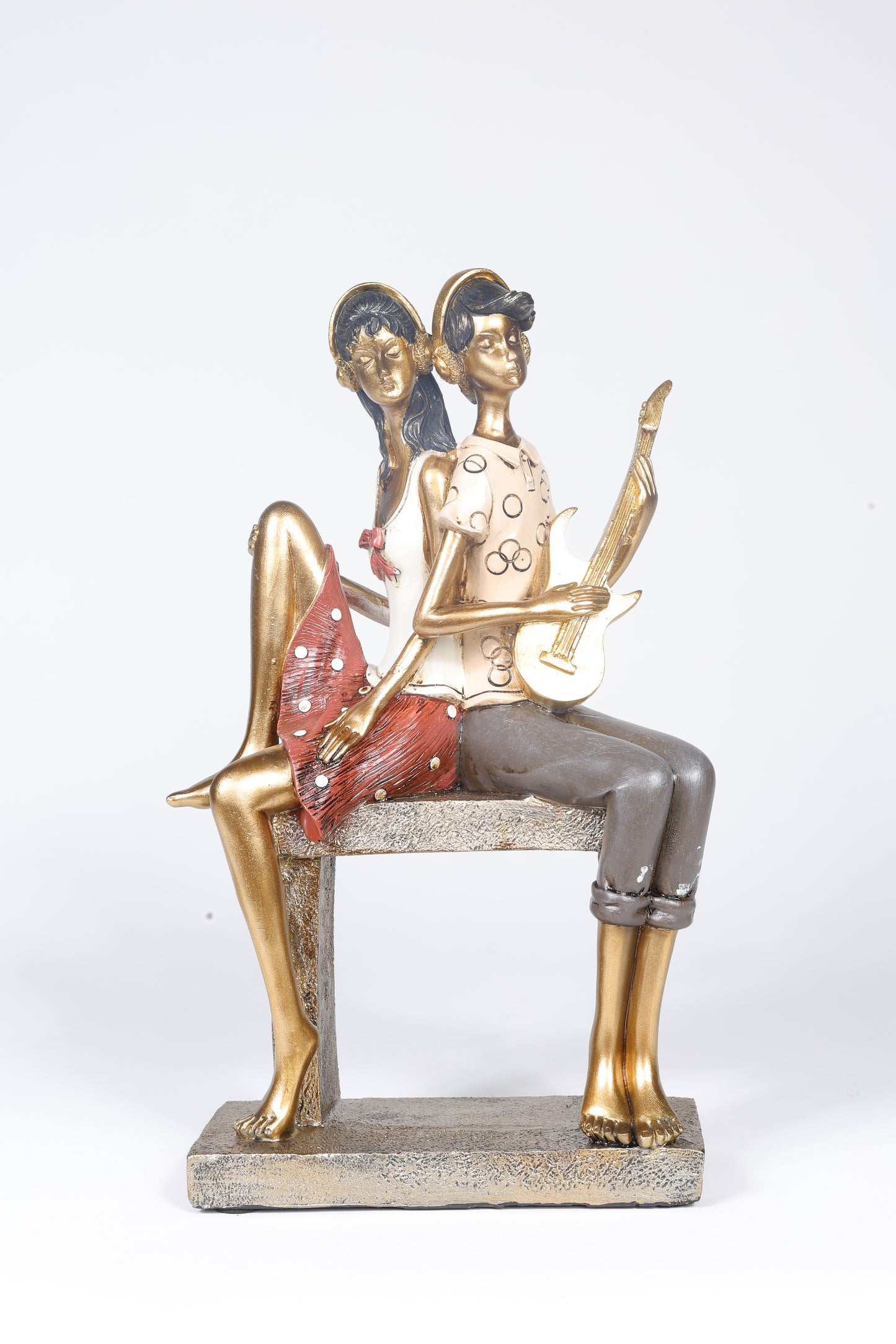 Melodic Romance – Couple Figurine with Guitar