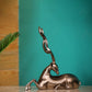 Majestic Sitting Deer Sculpture for Table Tops