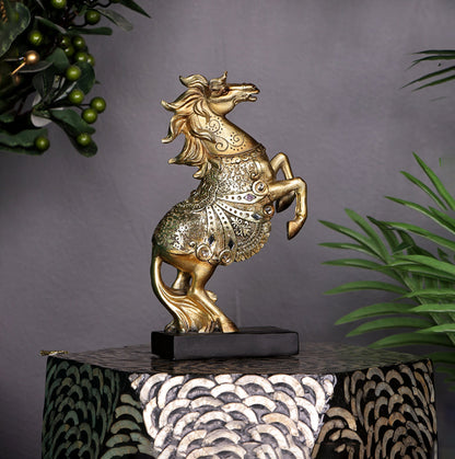 The Sunshine Stallion Horse Table Showpiece