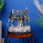 Glorious Three Horse Figurine - Chrome Plated