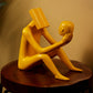 Unique Man Reflecting Onto Self Statue