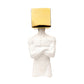 Contemplative Man Square Head