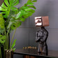 Contemplative Man Square Head