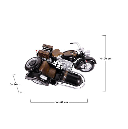 World War 2 BMW R71 Motorcycle Model With Sidecar