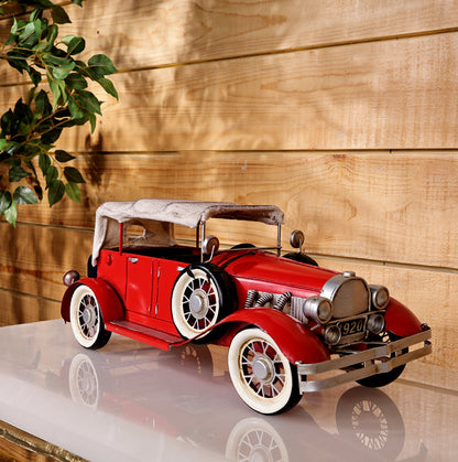 1933 Red Duesenberg SJ Metal Desk Top Car Model