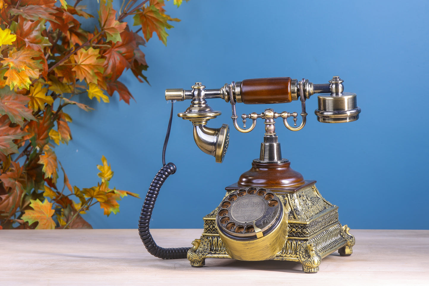 The Vintage Spinner: Golden Square Telephone with Rotator Dial