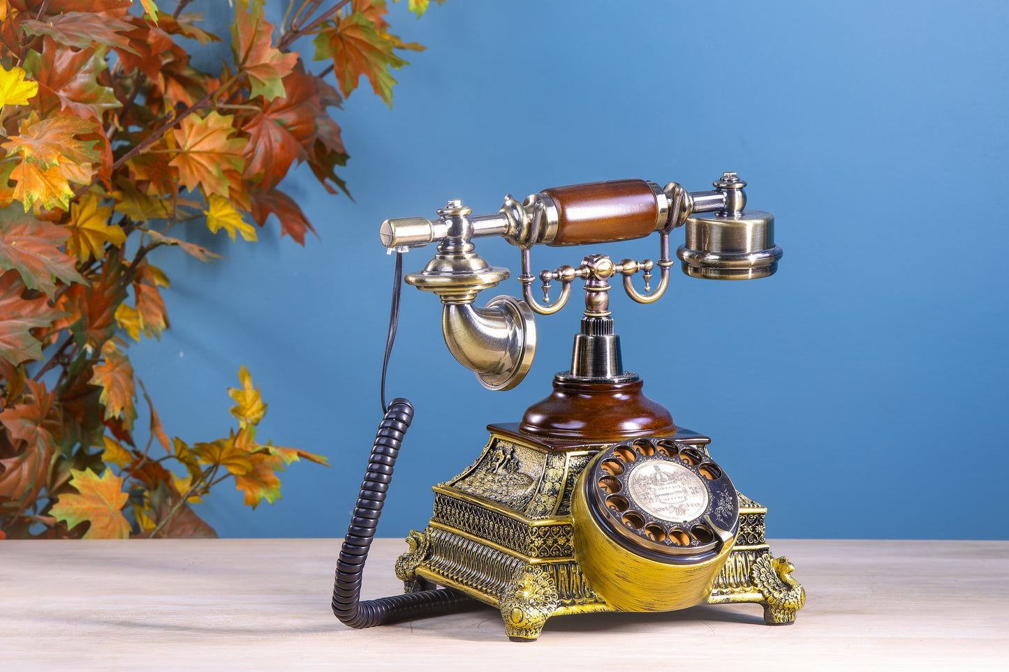 The Vintage Spinner: Golden Square Telephone with Rotator Dial