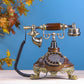 The Noble Spinner: Round Wooden Telephone with Rotator Dial