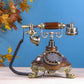 The Noble Spinner: Round Wooden Telephone with Rotator Dial