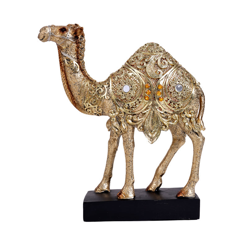 Rajasthani Desert Camel Showpiece Golden Finish