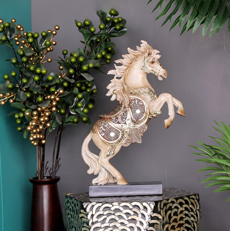 The Bounding Stallion Sculpture Decor Piece