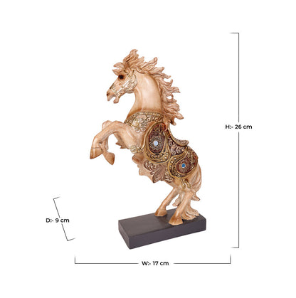 The Bounding Stallion Sculpture Decor Piece