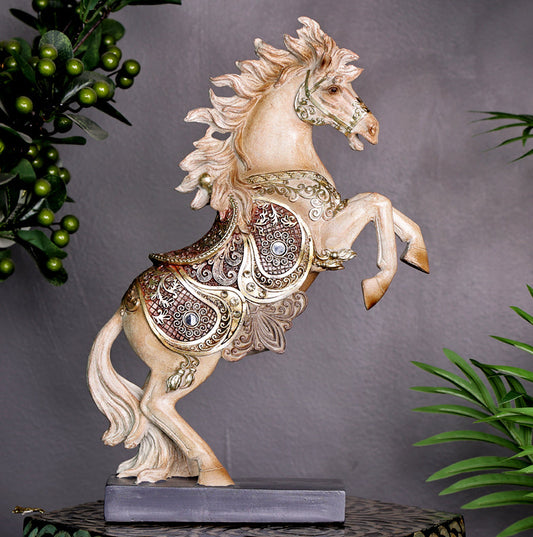 Jumping Horse Decorative Showpiece