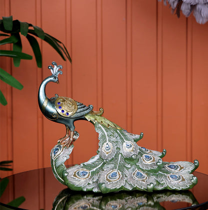 Majestic Peacock Decorative Showpiece