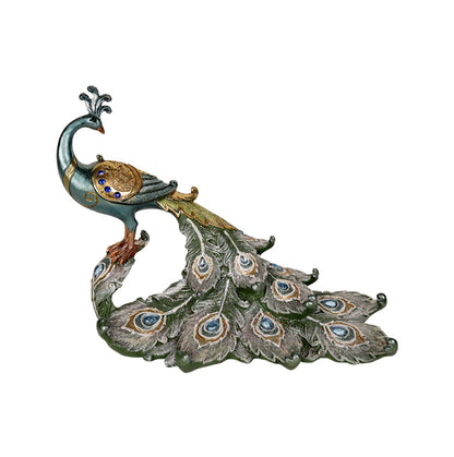 Majestic Peacock Decorative Showpiece