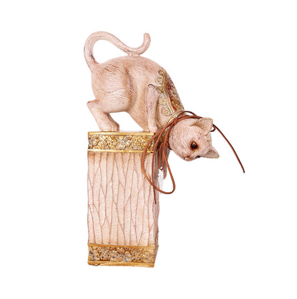 Cat-themed Statue Decor Showpiece