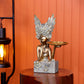 Falcon Head Lady With Plate Distinctive Statement Piece