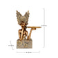 Falcon Head Lady With Plate Distinctive Statement Piece