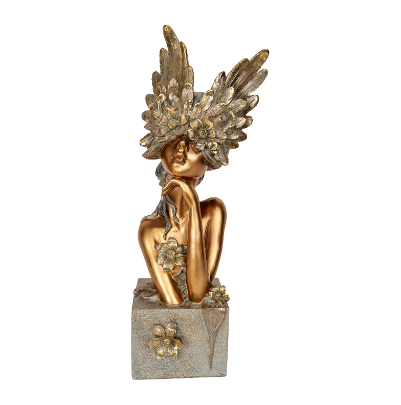 Winged Crown Head Lady Iconic Statement Piece