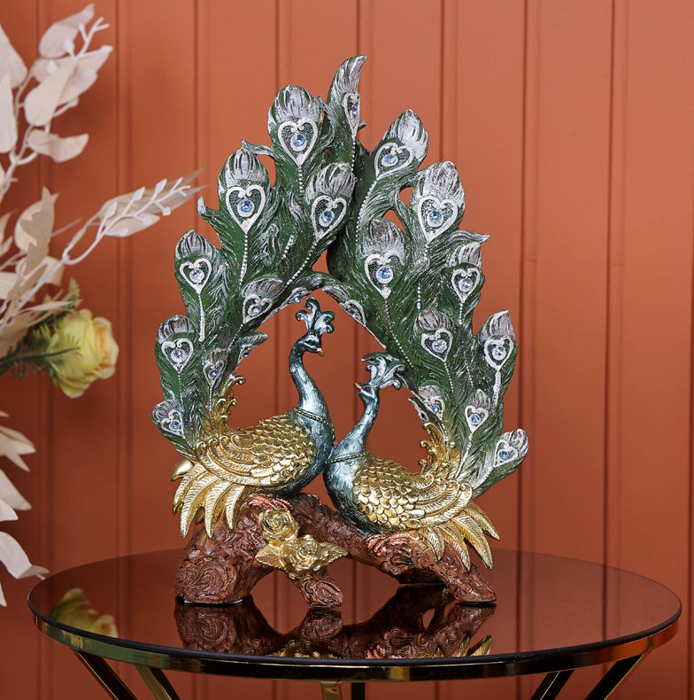 Royal Peacock Decorative Showpiece