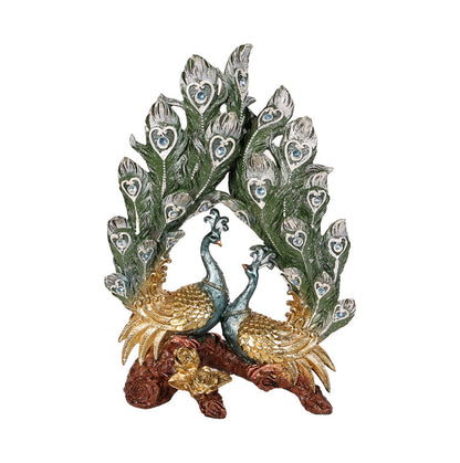 Royal Peacock Decorative Showpiece