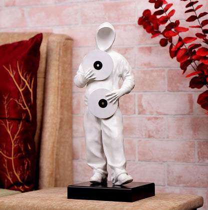 Elegant Rapper Figurine, Vinyl Records