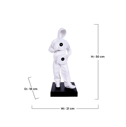 Elegant Rapper Figurine, Vinyl Records