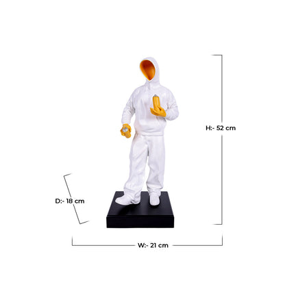 Elegant Rapper Figurine, Spray Cans