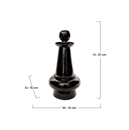 Chess Artpiece - Black Pawn, Medium