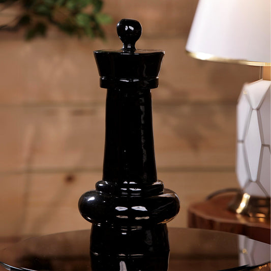 Chess Artpiece - Black Rook, Medium