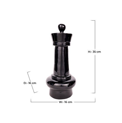 Chess Artpiece - Black Rook, Medium