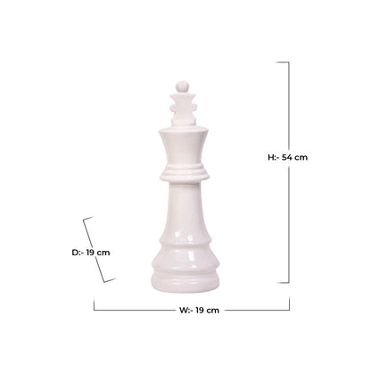 Chess Artpiece - White King, XL