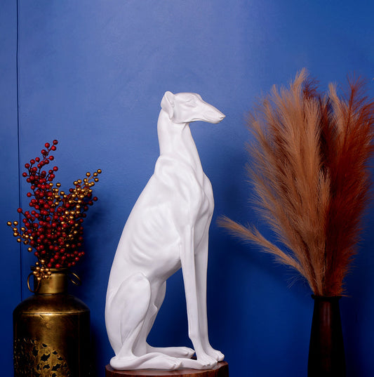 Grey Hound Dog Statue