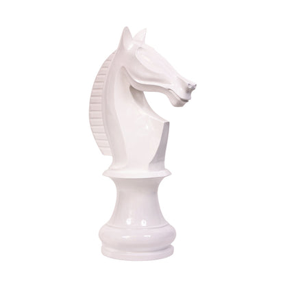 Chess Artpiece - White Knight, Life Sized