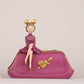 Sitting Doll Tissue Box for Girls- Pink