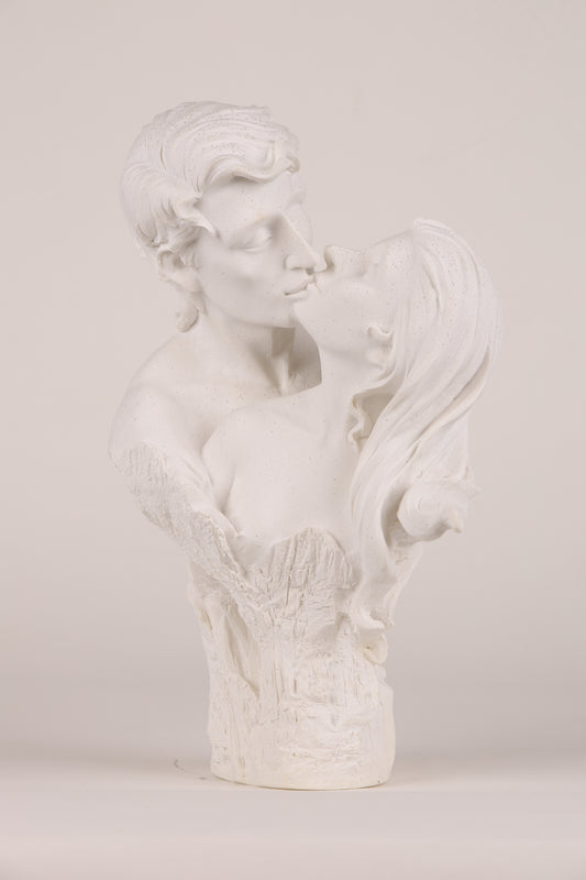 Luxury Couple Kissing Showpiece- Sandstone