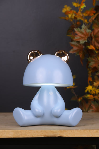 Cute Bunny Lamp with Bluetooth Speaker- Blue