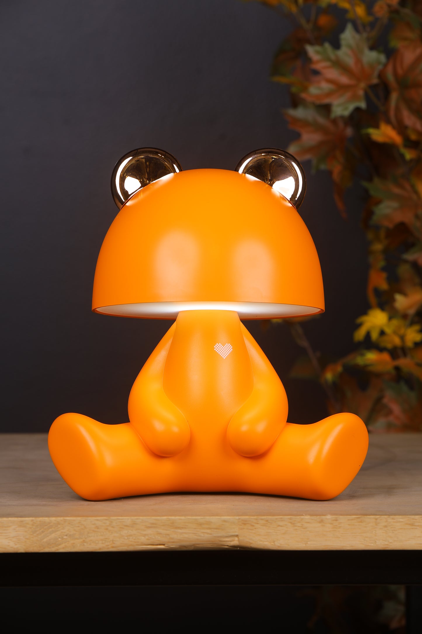 Cute Bunny Lamp with Bluetooth Speaker- orange