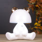 Cute Bunny Lamp with Bluetooth Speaker- White