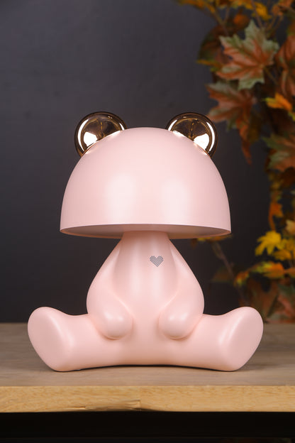 Cute Bunny Lamp with Bluetooth Speaker- Pink