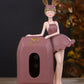 Standing Doll Tissue Box for Girls- Pink