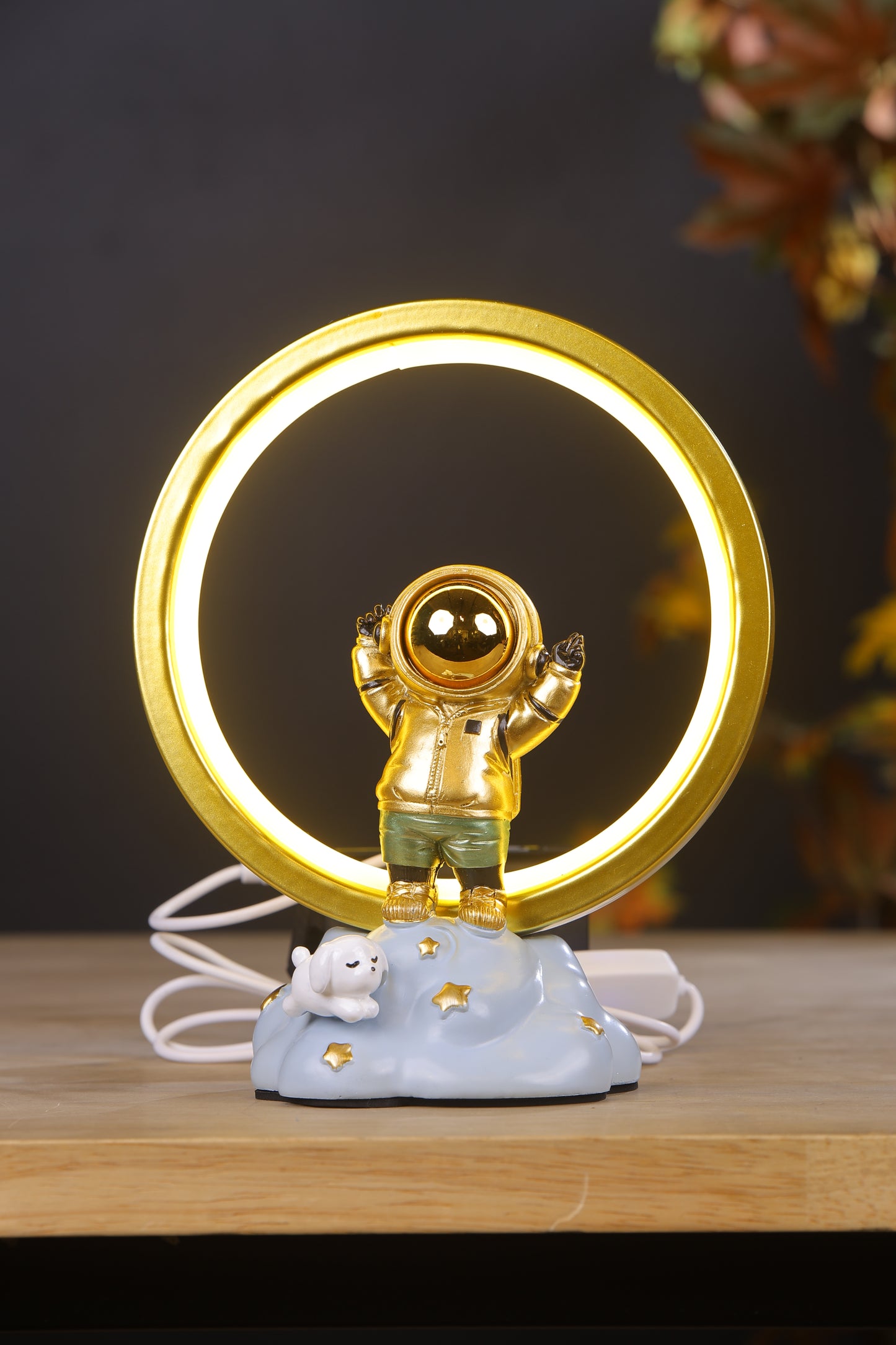 Cool Kids Astronaut LED Lamp- Golden