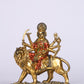 6" Maa Sherawali Jagdambe Durga Ji Antique Finish golden red statue| Ideal for temple or showpiece