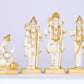 6" Ram Darbaar Marble statue with Gold tone - Shree Ram Ma Sita Laxman And Hanuman Darbar Idol for home temple