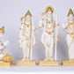 23" Ram Darbaar Marble statue with Gold tone - Shree Ram Ma Sita Laxman And Hanuman Darbar Idol for home temple