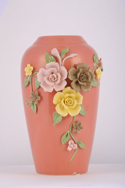 Pastel Toned Flower Vase for Subtle Decor