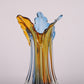 Flowing glass sculpture vase for stylish homes