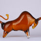 Majestic Charging Bull Statue Crystal Sculpture